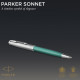 Ручка кулькова Parker SONNET Essentials Metal & Green Lacquer CT BP 83 332