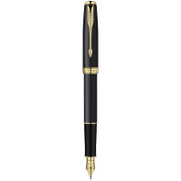 Ручка перова Parker SONNET Matte Black GT FP F 84 412