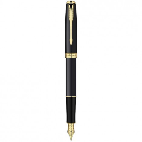 Ручка перова Parker SONNET Matte Black GT FP F 84 412