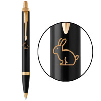 Ручка шариковая Parker IM Black GT BP Черный Кролик 22032_Z204y