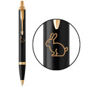 Ручка шариковая Parker IM Black GT BP Черный Кролик 22032_Z204y