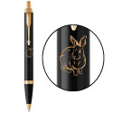 Ручка кулькова Parker IM Black GT BP Чорний Водяний Кролик 22032_Z203y