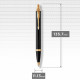 Ручка шариковая Parker IM Black GT BP Трезубец этника 22032_T067y