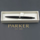 Ручка кулькова Parker JOTTER XL Monochrome Black BT BP Тризуб 12432_TR