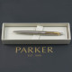 Ручка кулькова Parker JOTTER Stainless Steel GT BP Тризуб прозорий 16032_T010b