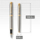 Ручка перьевая Parker IM Brushed Metal GT FP F 22 211