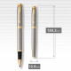 Ручка-роллер Parker IM Brushed Metal GT RB Трезубец 22222_TR4