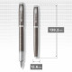 Ручка перьевая Parker IM Premium Dark Espresso Chiselled CT FP F 24 311