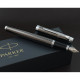 Ручка перьевая Parker IM Premium Dark Espresso Chiselled CT FP F 24 311