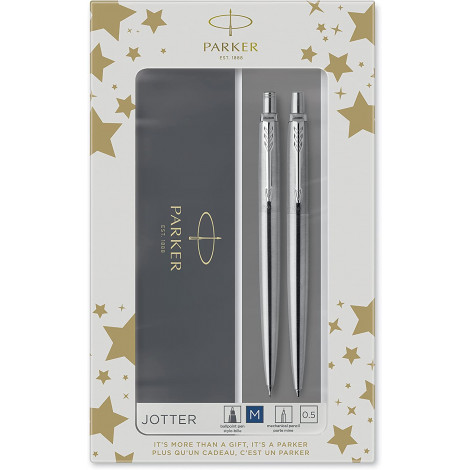 Набір Parker JOTTER Stainless Steel CT BP+PCL (кулькова + олівець)