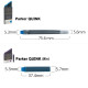 Картриджи Parker Quink Mini /6шт. черн. Z 15Ч