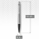 Ручка шариковая Parker URBAN Metro Metallic CT BP 30 332