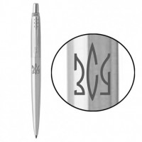 Ручка кулькова Parker JOTTER UKRAINE Stainless Steel CT BP Тризуб ЗСУ (глад.) 16132_T039t