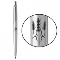 Ручка кулькова Parker JOTTER UKRAINE Stainless Steel CT BP Тризуб з колосків 16132_T059b