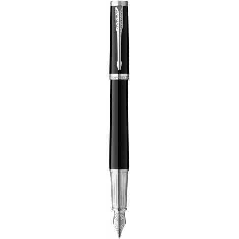 Ручка перова Parker INGENUITY Black Lacquer CT FP F 60 111