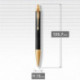 Ручка шариковая Parker IM Premium UKRAINE Black GT BP Трезубец 24032_T001y
