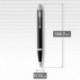 Ручка шариковая Parker IM UKRAINE Matte Black CT BP Трезубец 26132_T001y