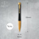 Ручка кулькова Parker URBAN UKRAINE Muted Black GT BP Тризуб 30035_T001y