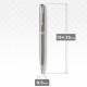 Ручка шариковая Parker SONNET UKRAINE Stainless Steel CT BP Трезубец 84232_T001b
