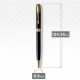 Ручка шариковая Parker SONNET Black Lacquer GT BP 86 032