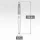 Ручка шариковая Parker JOTTER Originals UKRAINE White CT BP Трезубец син-желт. 15032_T0017u