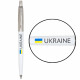 Ручка шариковая Parker JOTTER Originals UKRAINE White CT BP Флаг + Ukraine 15032_T1403u