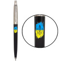 Ручка кулькова Parker JOTTER Originals UKRAINE Black CT BP Тризуб фігурний на тлі прапора 15632_T1026u