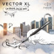 Ручка-роллер Parker VECTOR XL Metallic Black CT RB 06 022