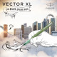 Ручка-роллер Parker VECTOR XL Metallic Green CT RB 06 322