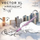 Ручка-роллер Parker VECTOR XL Metallic Lilac CT RB 06 422