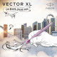 Ручка перова Parker VECTOR XL Metallic Lilac CT FP F 06 411