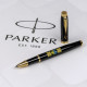 Ручка-ролер Parker IM UKRAINE Black GT RB Тризуб з орнаментом 22022_T1366u