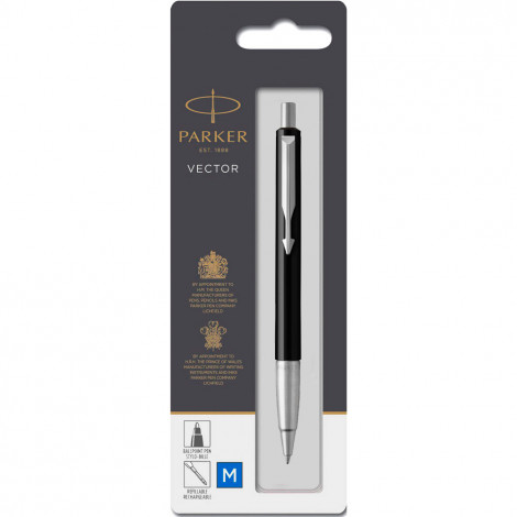 Ручка кулькова Parker VECTOR Black BP блістер 05 136