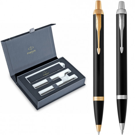 Набор Parker ручек Parker IM Black GT BP + IM Black CT BP (2 шариковые ручки)
