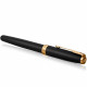 Набор Parker SONNET Matte Black Lacquer GT FP F (перьевая ручка + блокнот Parker)
