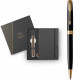 Набір Parker SONNET Black Lacquer GT BP (кулькова ручка + блокнот Parker)