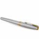 Набор Parker SONNET Stainless Steel GT FP F (перьевая ручка + блокнот Parker)