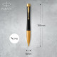 Набір Parker URBAN Muted Black GT BP (кулькова ручка + блокнот Parker)
