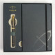 Набор Parker URBAN Muted Black GT FP F (перьевая ручка + блокнот Parker)