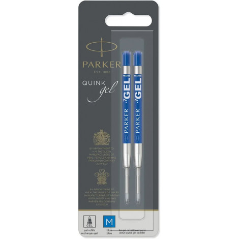 Стержни Parker GEL гелев. син. М блистер 2шт 10 332BLU2