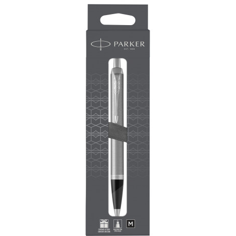 Ручка шариковая Parker IM Stainless Steel CT BP блистер 26 236