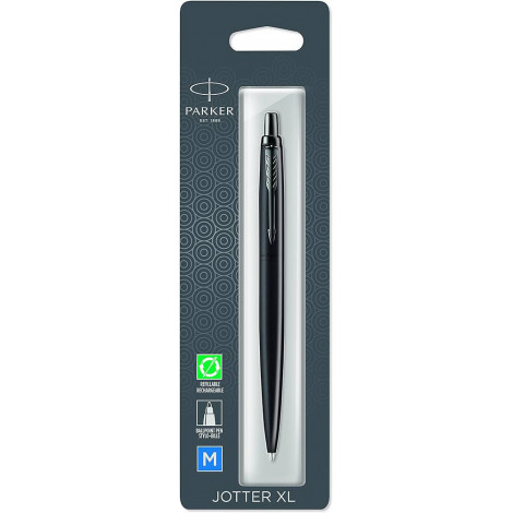 Ручка шариковая Parker JOTTER XL Monochrome Black BT BP блистер 12 436