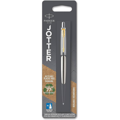 Ручка шариковая Parker JOTTER Stainless Steel GT BP блистер 16 036