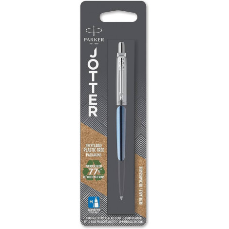 Ручка шариковая Parker JOTTER Waterloo Blue CT BP блистер 16 836