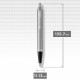 Ручка шариковая Parker IM Stainless Steel CT BP блистер 26 236