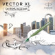 Ручка перьевая Parker VECTOR XL Metallic Green CT FP M 06 312