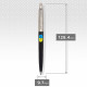 Набір Parker JOTTER UKRAINE Black CT BP Тризуб фігурний на тлі прапора (кулькова ручка + блокнот)