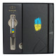 Набір Parker JOTTER UKRAINE Black CT BP Тризуб фігурний на тлі прапора (кулькова ручка + блокнот)