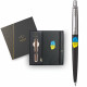 Набір Parker JOTTER UKRAINE Black CT BP Тризуб фігурний на тлі прапора (кулькова ручка + блокнот)