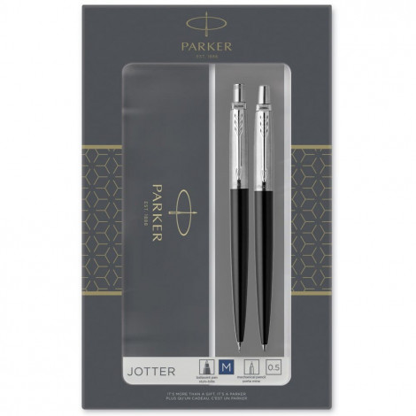 Набор Parker JOTTER Bond Street Black CT BP+PCL (шариковая ручка + карандаш)